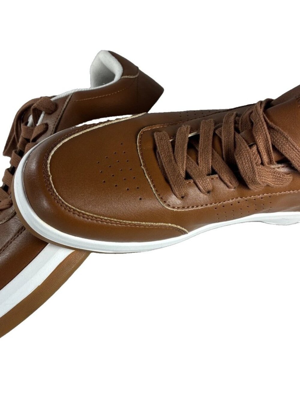 Bruno Marc Mens Casual Dress Sneakers Woven Brown Fashion Shoes Size 9.5   43